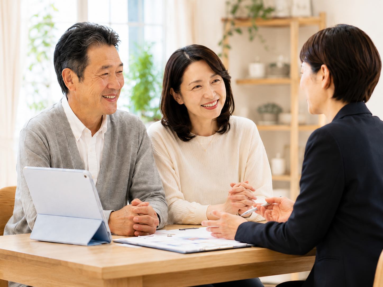 ファイナンシャルプランナーに相談するご夫婦